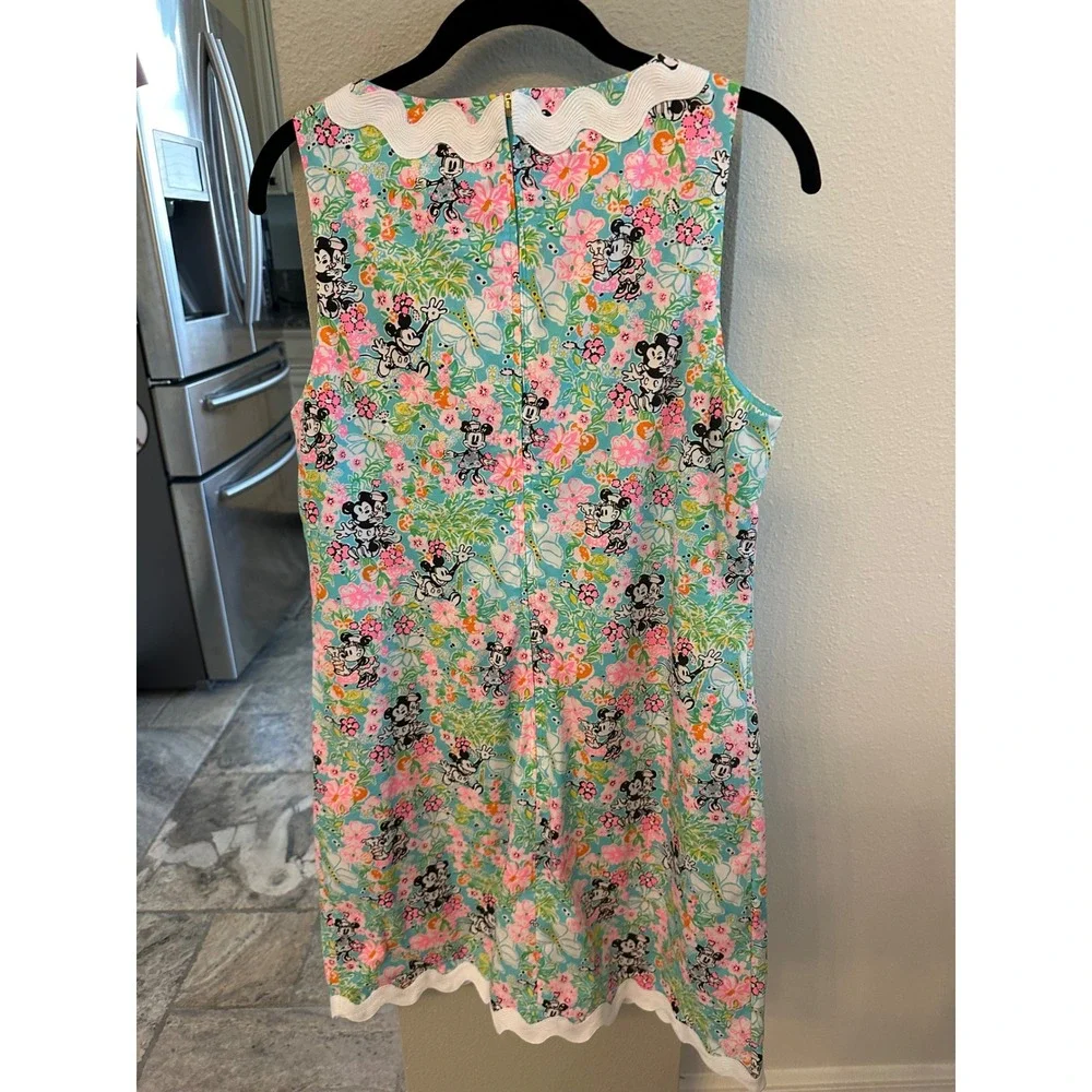 Lilly Pulitzer Disney Roney Shift Dress Lilly Hearts Disney Mickey Minnie NWT 8 - Picture 4 of 14